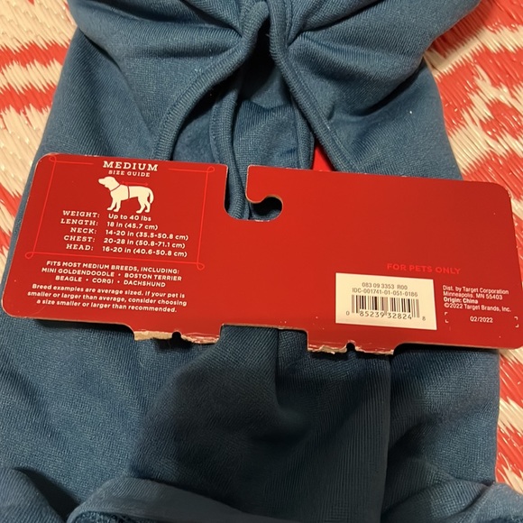NWT Dog Cat Christmas Holiday cold weather hoodie Size Medium - Picture 11 of 11